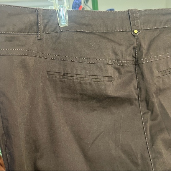 !SOLD! LAURAPLUS Plus Size Brown 3/4 Pants Trimmed Casual Formal 42x32 size 16 - Picture 10 of 12